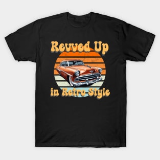 retro car Revved up in retro style T-Shirt